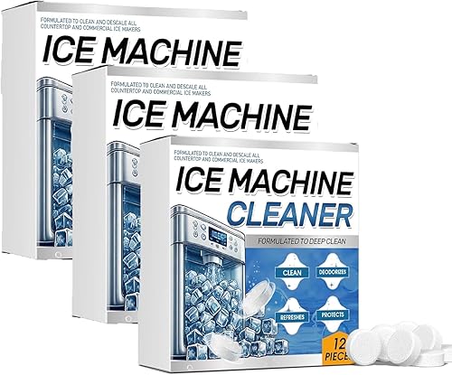 F FENG PEI Ice Machine Cleaner Maker Descaler - Compatible with Opal, Frigidaire, GE Profile, Kitchenaid, Nickel Safe Scale Remover for Countertop