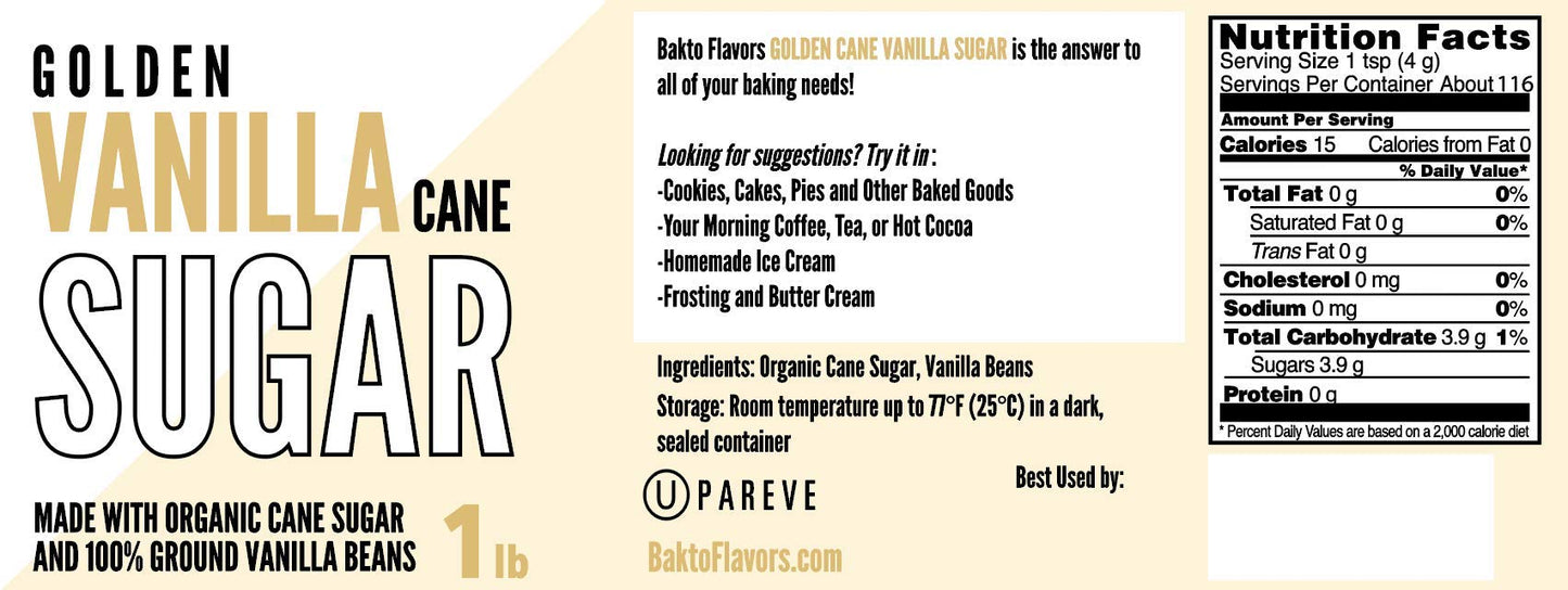 Bakto Flavors Organic Sugar Set, 1-pound Jars, Set of 3