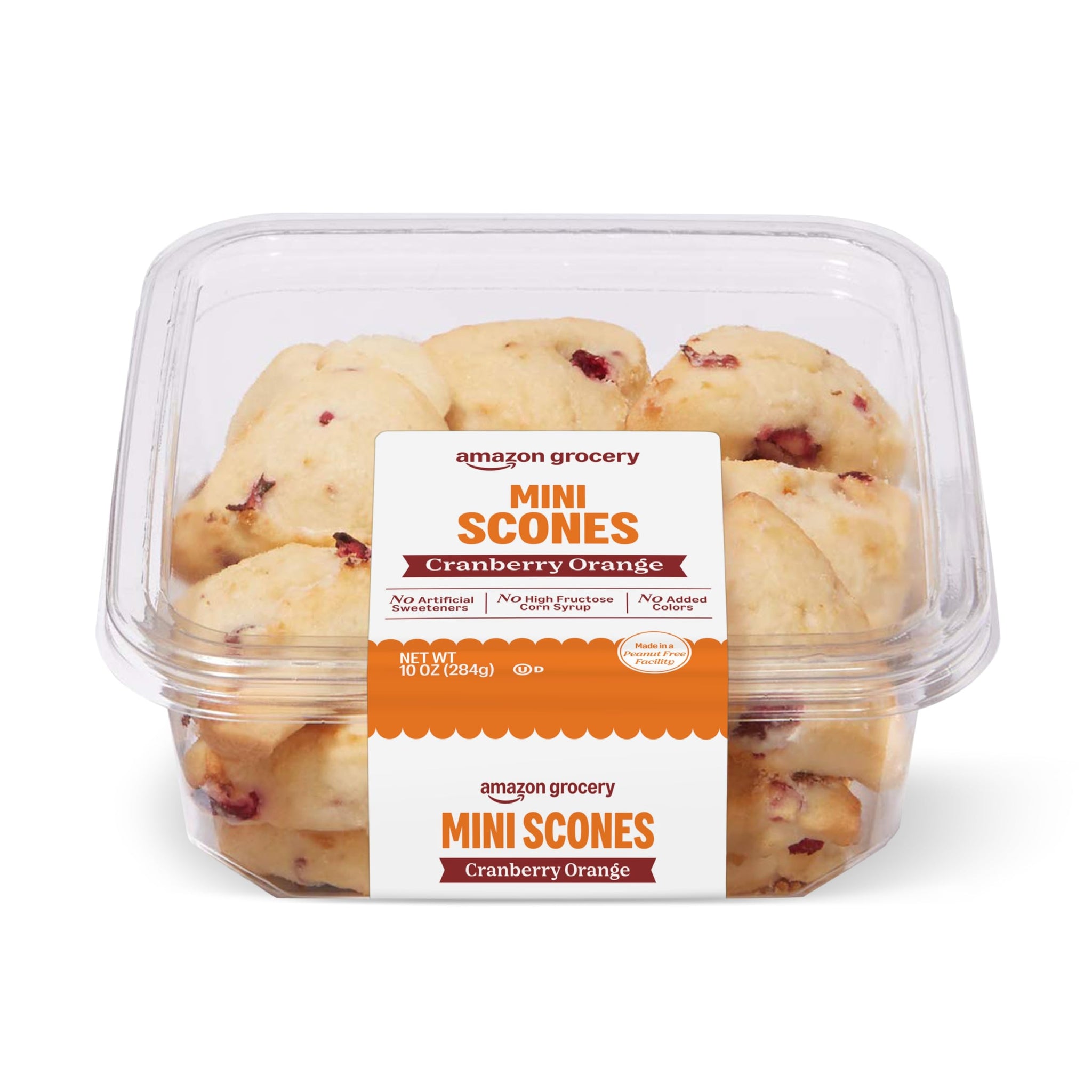Amazon Grocery, Cranberry Orange Mini Scones, 10 Oz, Frozen