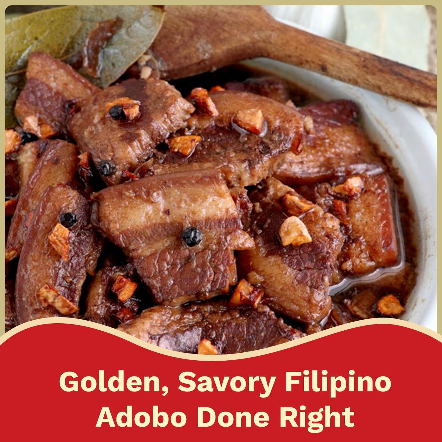 NOH Filipino Adobo Seasoning Mix, 1.125 oz Packet (Pack of 3) - Golden and Savory Filipino Adobo Meat and Seafood Seasoning Powder Mix, Ideal for Pork