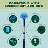 EVERSPROUT Twist-On Cobweb Duster (Soft Bristles) | Indoor & Outdoor use Brush Attachment | Fits Standard 3/4 inch Threaded Poles | Brush Only (Pole