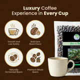 Gate to Nature Wild Civet Arabica Coffee Whole Beans, Freshly Made Luxury Kopi Luwak Coffee Bean, Dark Roast Kopi Luwak Coffee Gifts, Produce in best