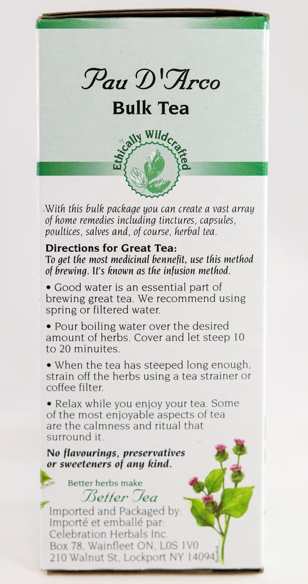Celebration HERBALS PAU D Arco Wildcrafted 65 gm, 0.02 Pound
