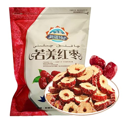 1.1lb Dried Dates Jujube Slice,Dried Red Date Slices,Pitted Dates for Snacking and Baking, Premium Quality for Healthy Living