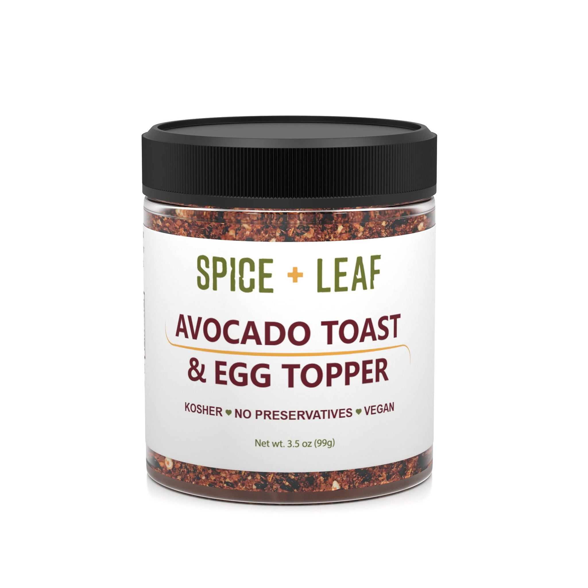 Premium Avocado & Egg Toast Topper by SPICE + LEAF - Vegan Kosher Pesticide Free Spice Blend Used to Give Avocado, Eggs, Salad and Fish a Pop