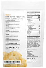 Low Karb - Keto Biscuits Mix - Low Carb Food - Easy to Bake - Breakfast - Only 2g Net Carbs (Butter) (11.3 oz)