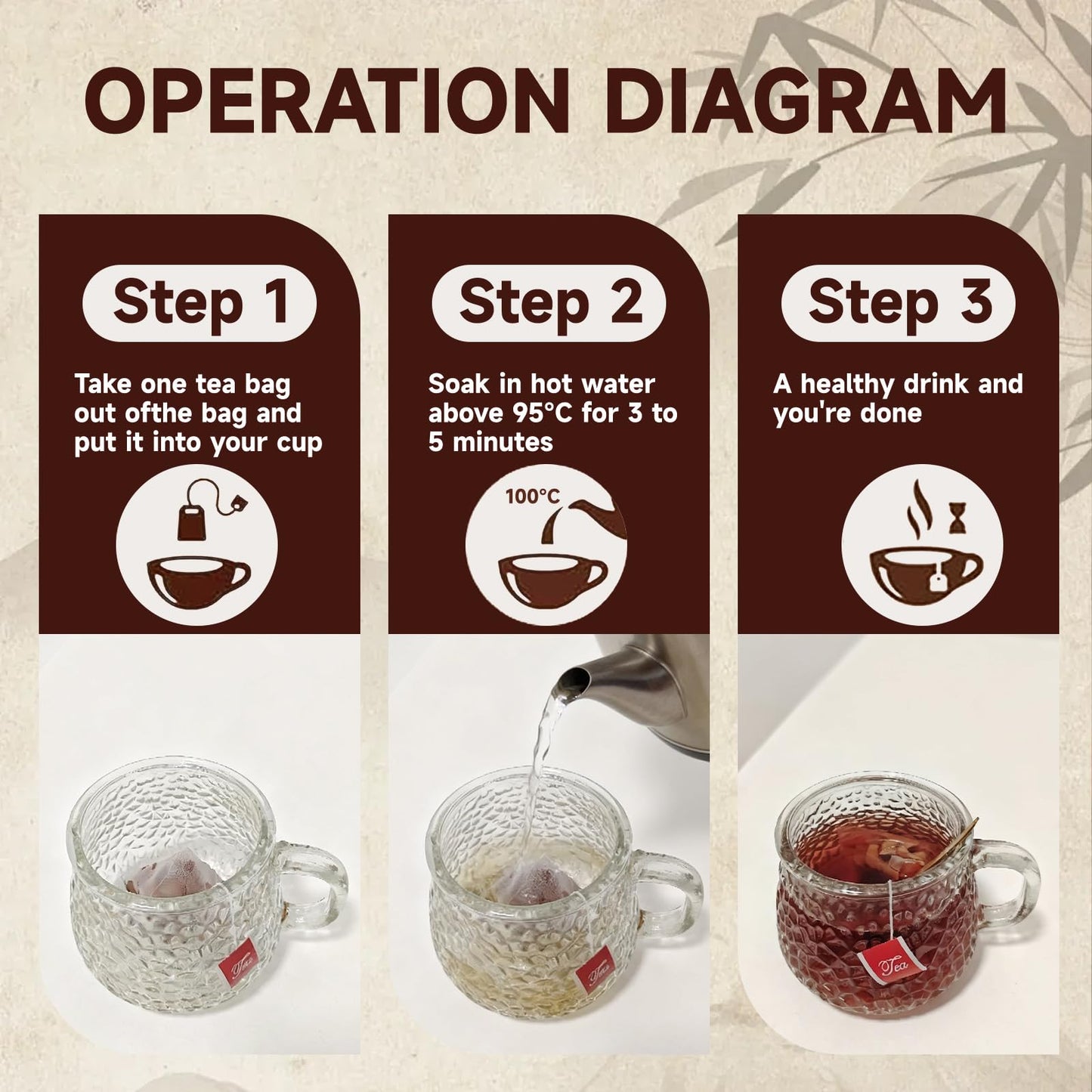 Ginseng Eight Treasures Tea Brings Vitality, Traditional Kidney Protecting Herbal Tea, Kidney Cleansing And Detoxification, 8 Precious Traditional