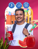 Klass Aguas Frescas, Powdered Drink Mix, 40 Singles Zero Sugar & Caffeine-Free Powder Packets, Water Drink Mix, Flavor: Watermelon - 5 Calories Per