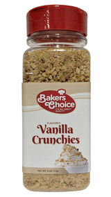 Vanilla Crunch Topping - Crunchy Vanilla Sprinkles for Ice Cream Sundae Toppings - 6 Ounce Dairy Free, Kosher Bakers Choice