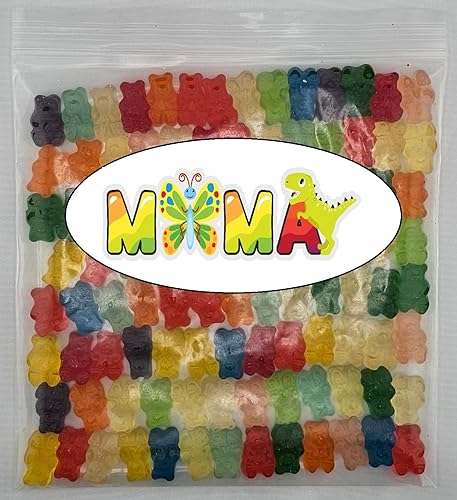 MiMa MiMa Assorted Gummy Candy - Fruity, Chewy Candy in Fun Shapes - Holiday Candy for Christmas Gifts & Stocking Stuffers- Gummy Bears 1lb