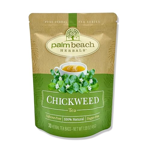 Palm Beach Medicinal Herbs - Chickweed Tea - Pure Herbal Tea Series, 30ct