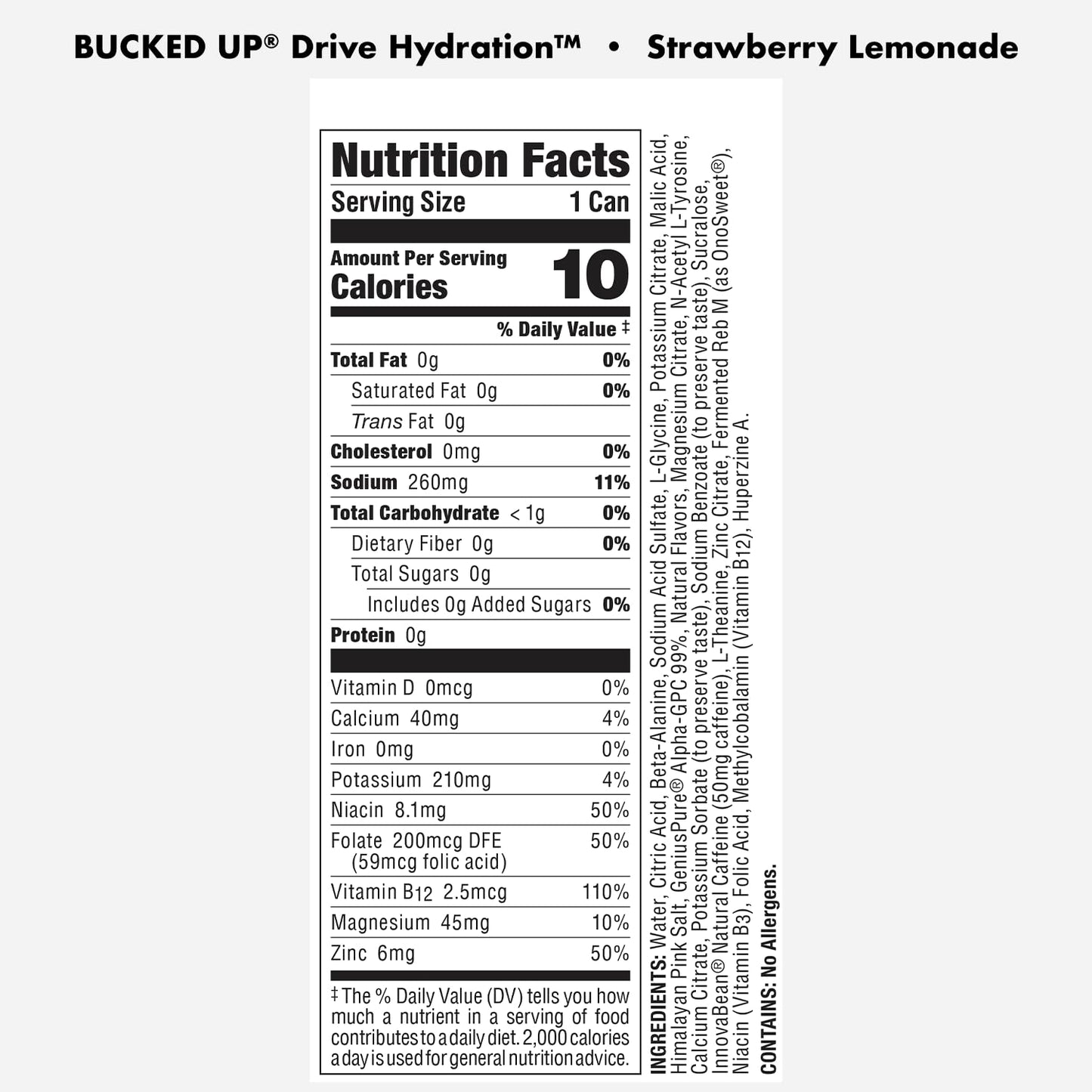 Drive Drink [Bryson] [Strawberry Lemonade] [12 CT]