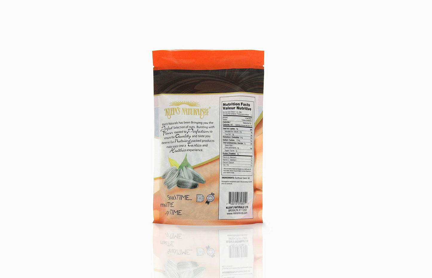 Klein's Naturals Jumbo Sunflower Seeds [2 Pack] GOURMET Salted Sun Flower Seed, Keto-Friendly Snack [10 Oz. Total]