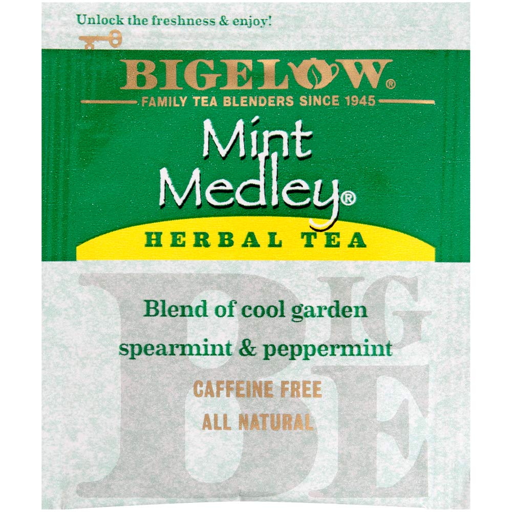 Bigelow Tea Bags, Mint Medley, 28-Count Boxes (Pack of 6)