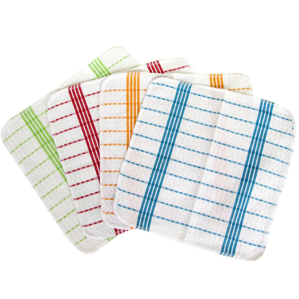 Multi-Purpose Cleaning Cloths , Kitchen Cleaning Towel , Wash Cloth , Dish Cloth ,Perfect for Kitchens, Dishes, Car, Dusting, Drying Rags, 11.5 x