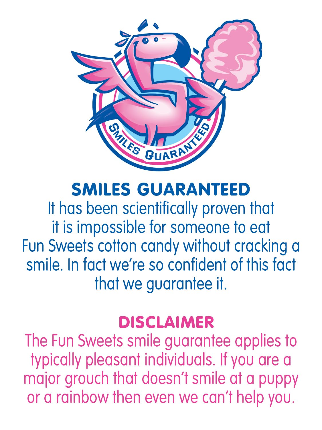 Fun Sweets Cotton Candy 6-Pack - Blue Raspberry and Cherry Swirl Flavor CottonCandy in 1.5 oz Tubs - Individual Carnival Cotton Candy Tubs