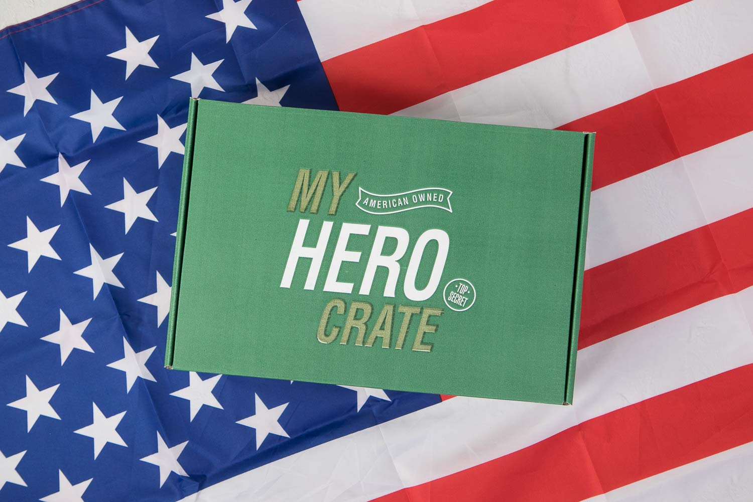 My Hero Crate Military Candy Care Package - 40 Pcs Variety Gift Basket with 20 Full Size Candies - Snack Box Pack with Gummy Bears, Skittles