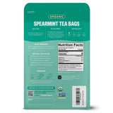 FGO Organic Spearmint Leaf Tea, 100 Count, Eco-Conscious Tea Bags, Caffeine Free, Resealable Bag, Packaging May Vary (Pack of 1)