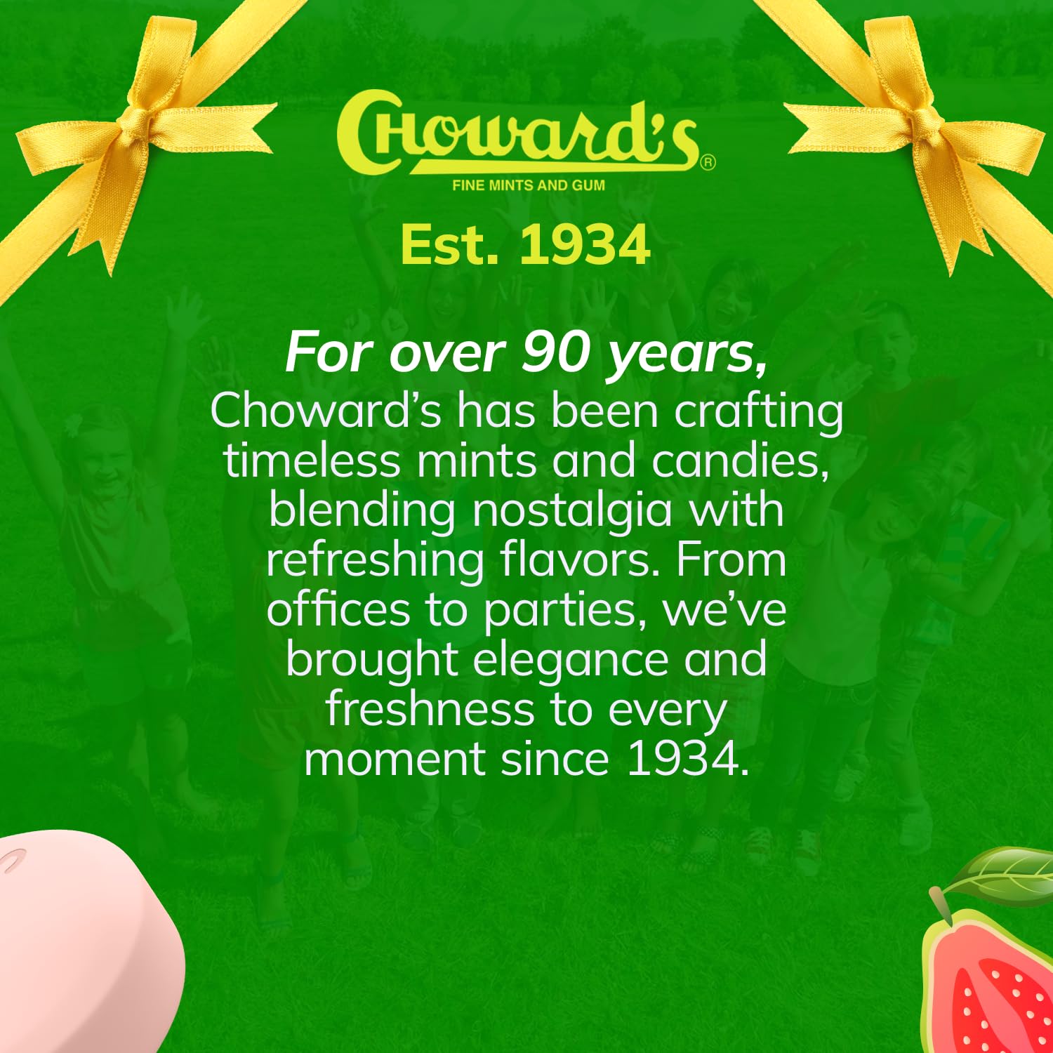 Choward's Guava Candy Bags | Exotic Guava Flavor with a Refreshing Mint Twist | Ideal for Travel, Sharing, and Gifting | Individually Wrapped