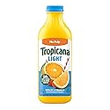 Tropicana Light Orange Juice Beverage, No Pulp, 46 fl oz Bottle