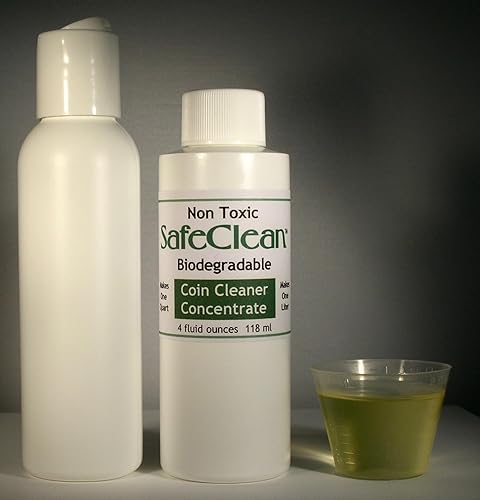 Wonder Oil Products LLC SafeClean Coin Cleaner Concentrate. 4 fl. oz. makes 28 fl. oz. of Cleaner Solution. Includes a 4 oz. bottle and 1 oz. (30ml)