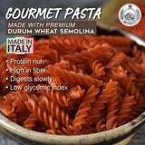 Morelli Pasta Fusilli Red Lentil Pasta - Gluten Free High Protein & Fiber - Imported from Italy 8.8oz / 250g (4 pack)