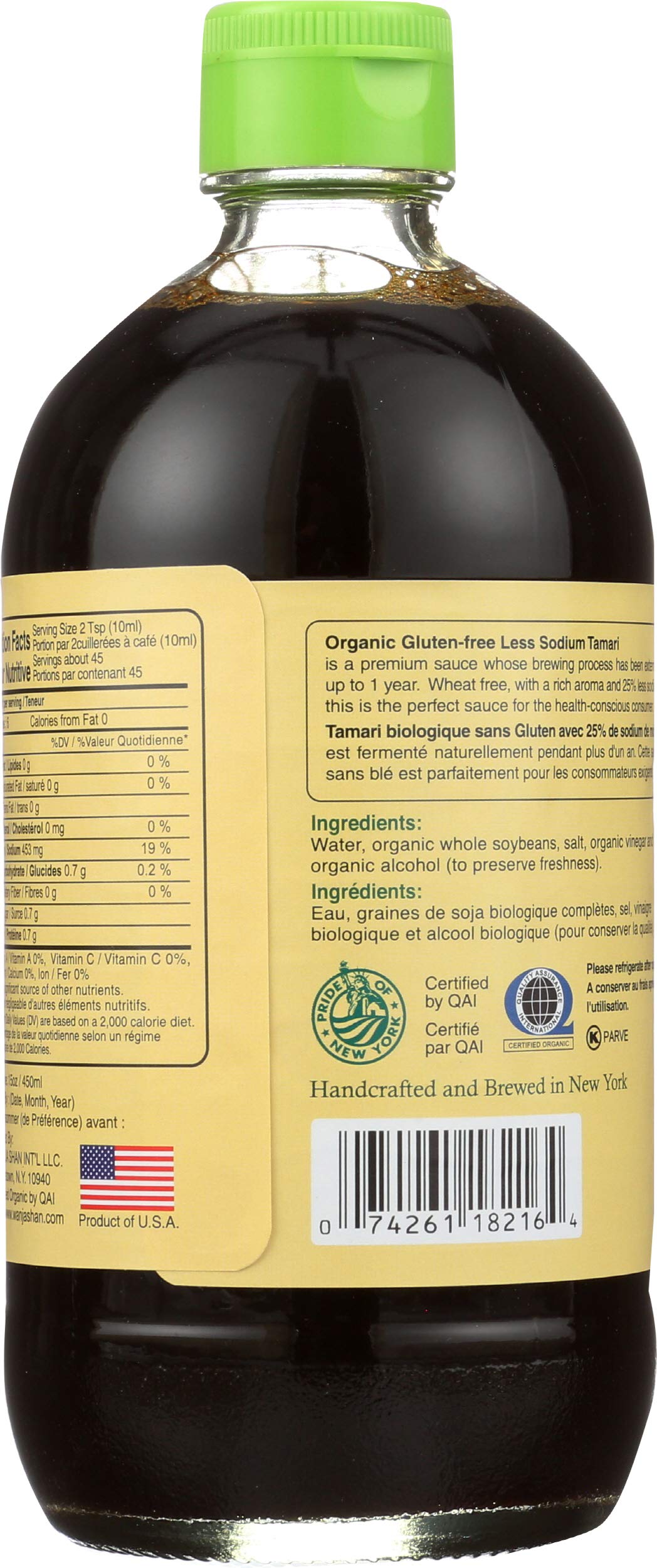 WAN JA SHAN Organic Tamari Soy Sauce, 15 FZ