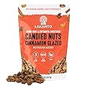 Lakanto Candied Nuts Cinnamon Glazed - No Sugar Added, Sweetened with Monk Fruit, 3 Net Carbs, Keto Diet Friendly, Vegan, On the Go Snack Anytime