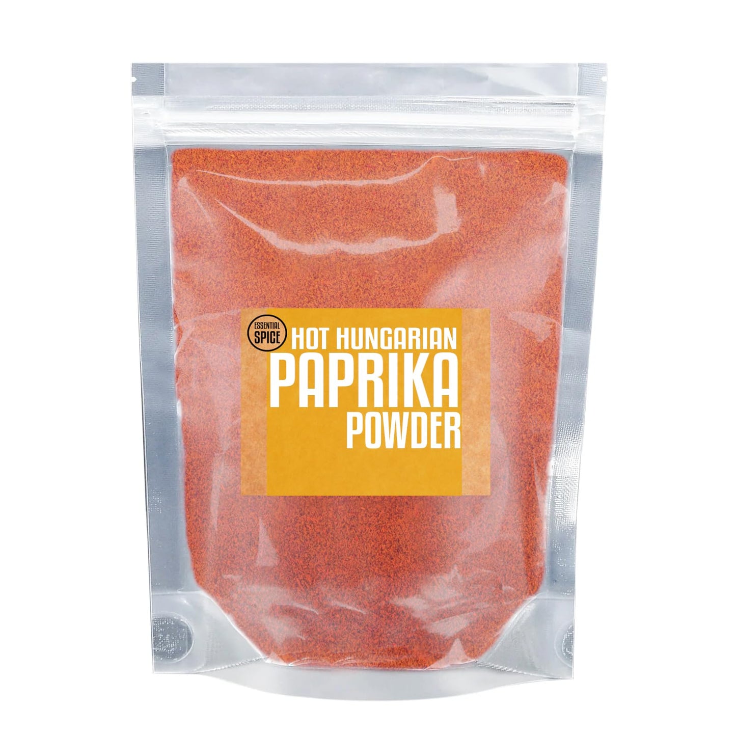 Essential Spice Hot Hungarian Paprika Powder - Bold, Spicy & Smoky-Sweet Flavor - Ground Hungarian Chili Peppers for Goulash, Rubs, Stews & Seasoning
