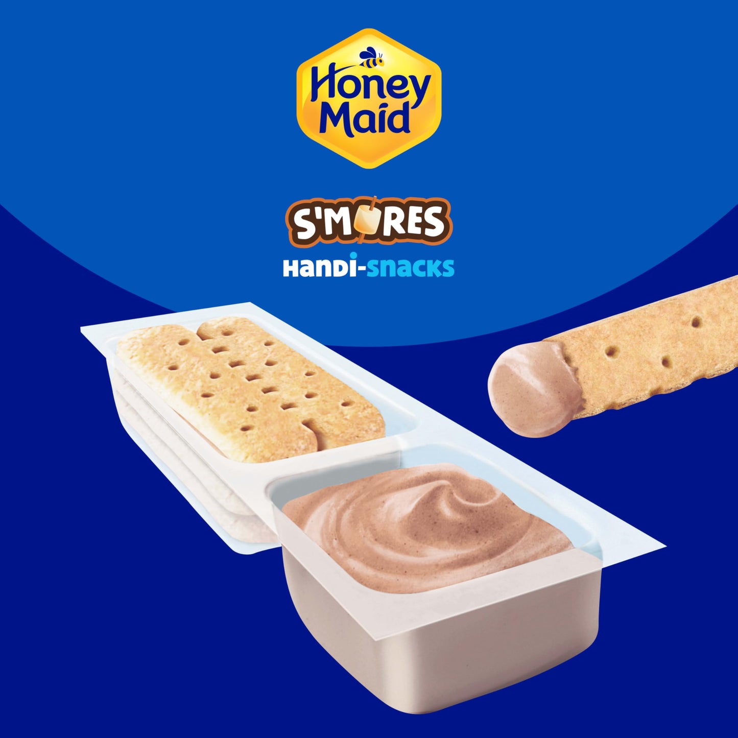 Handi-Snacks Honey Maid Graham Cracker Sticks 'N S'mores-Flavored Dip Snack Packs, 10 Snack Packs