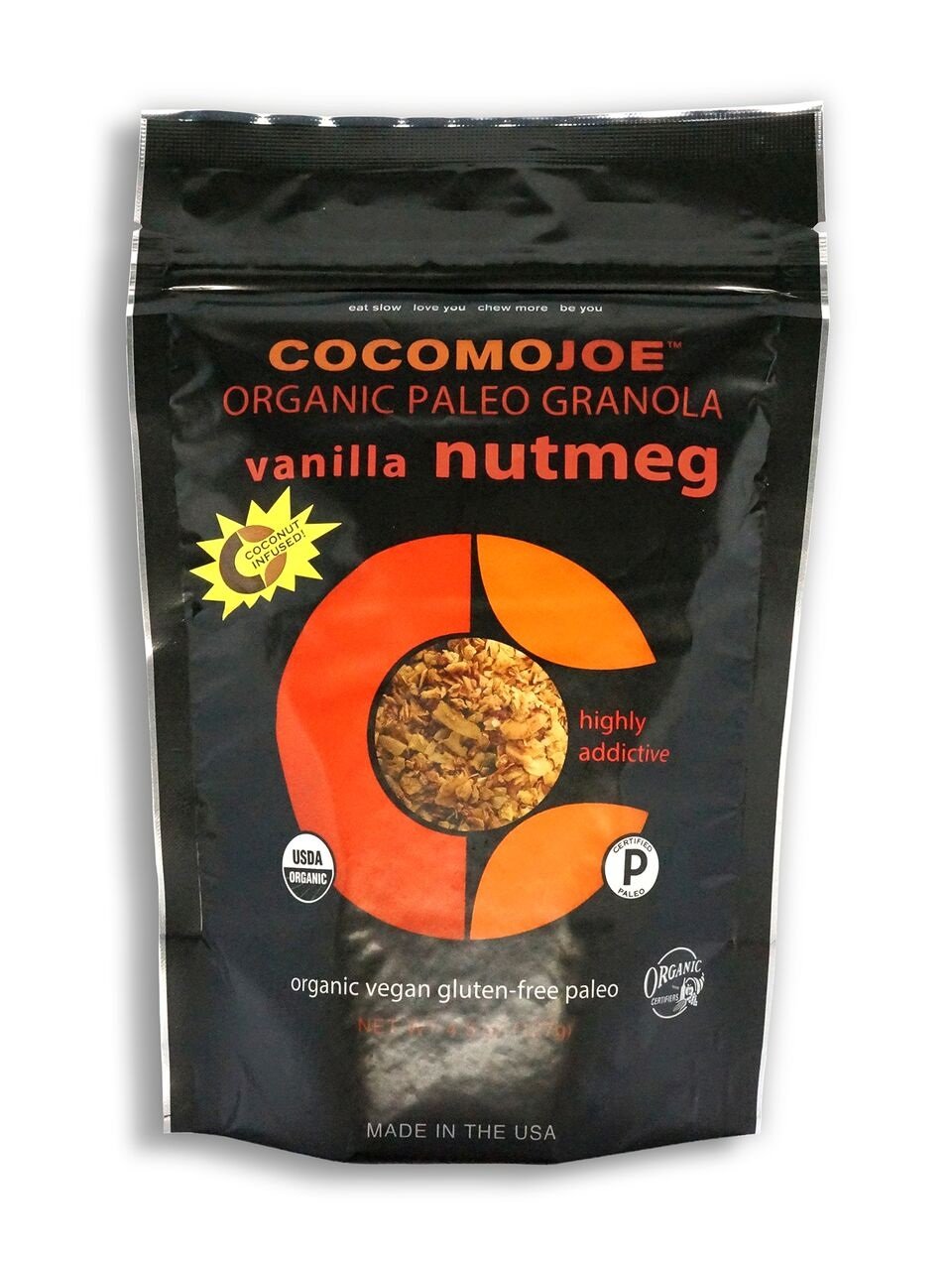 Cocomo Joe Foods Organic Paleo Granola, Vanilla Nutmeg, 4.5 Oz