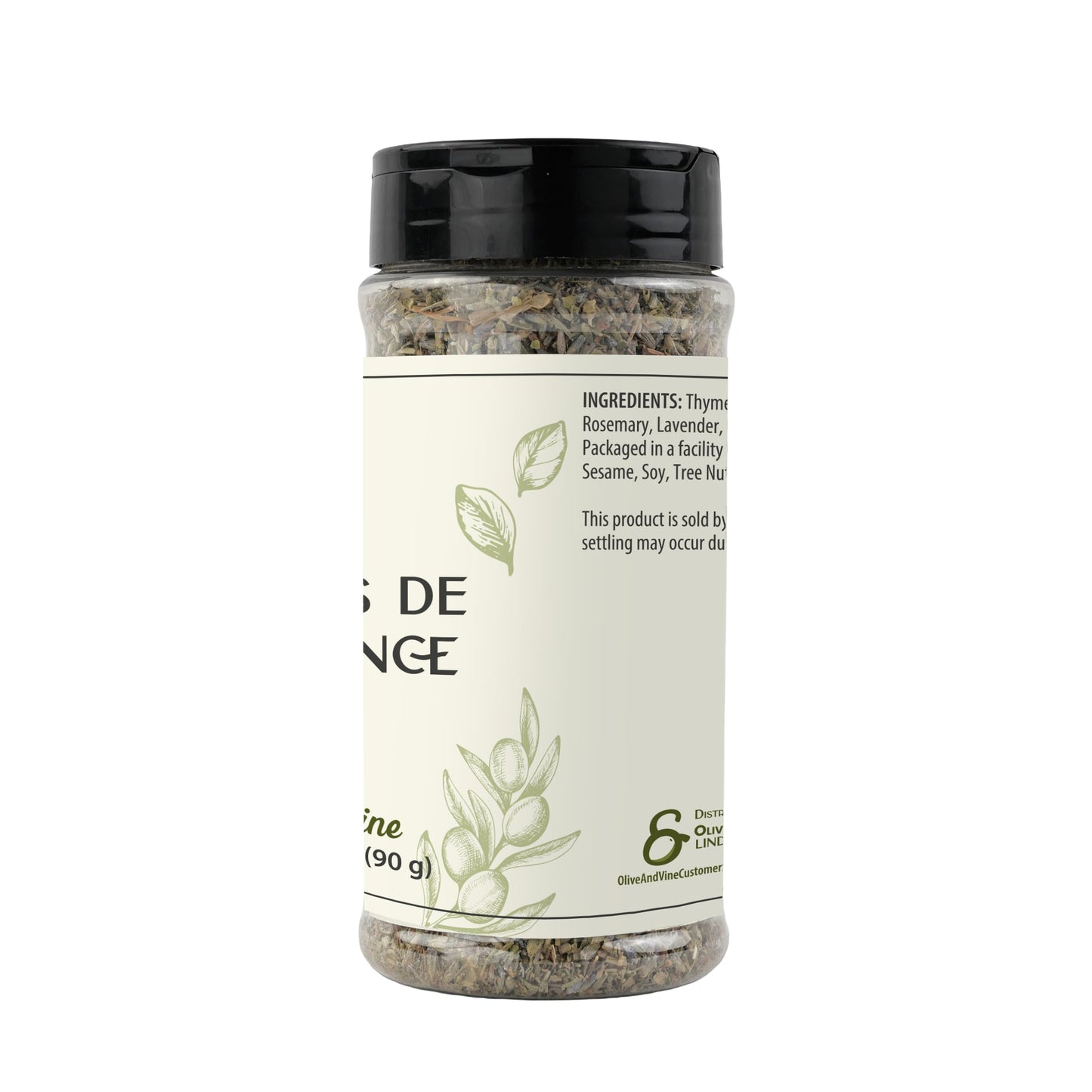 Olive & Vine Herbes de Provence, Aromatic Blend, For Roasts & Stews, Rich Tradition, Authentic Taste, For Global Recipes (3.2 Ounce)