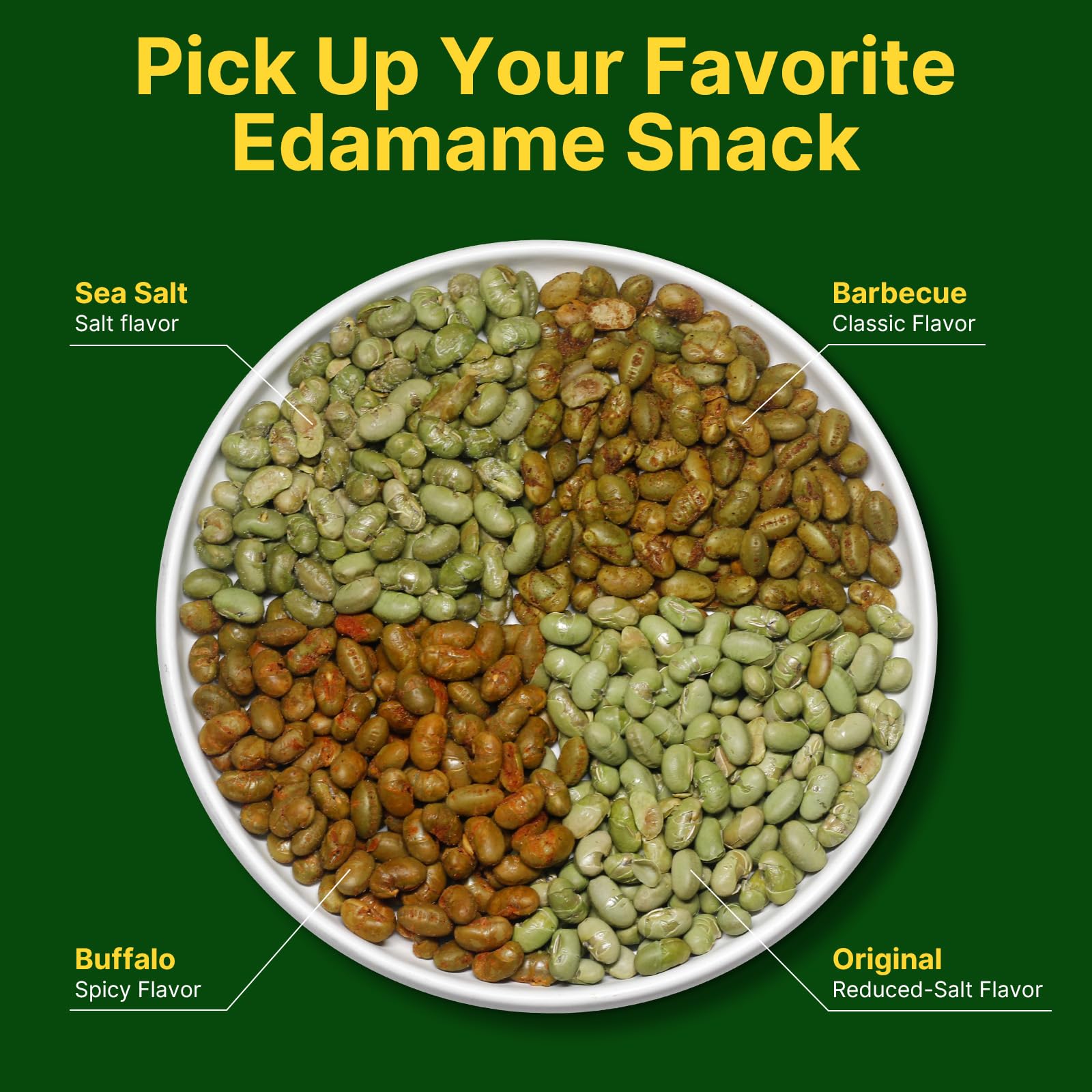 Healspot Edamame Beans 11g High Protein Snacks, Crunchy, Low Carb|High Fiber|NON-GMO|Reduced Sodium Snacks Roaseted Edamame, Healthy Snacks for adults