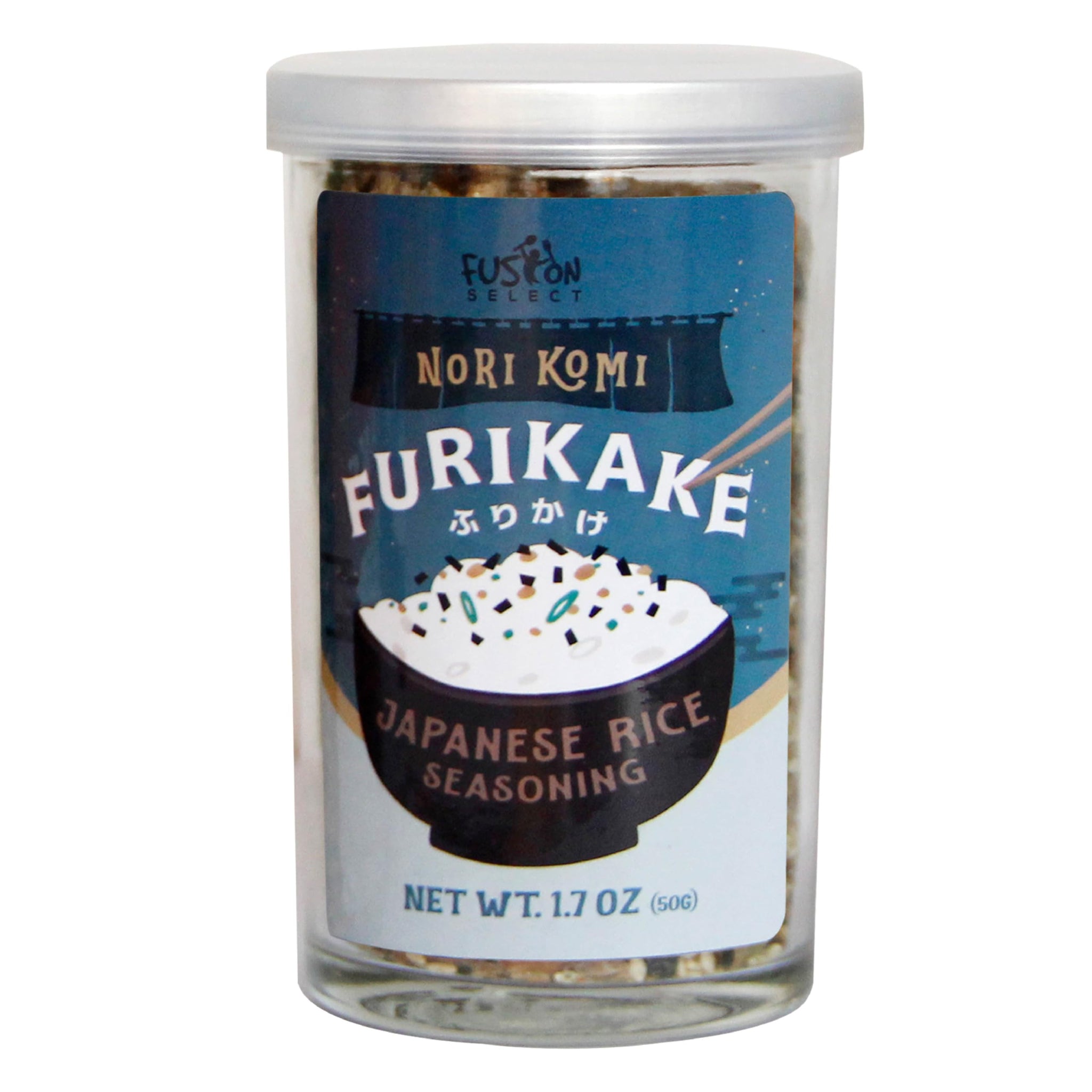 Fusion Select Furikake Rice Seasoning - Komi Furikake Seasoning Mix with Shrimp, Bonito Flakes - Japanese Spices Topper for Noodles, Onigiri, Salad