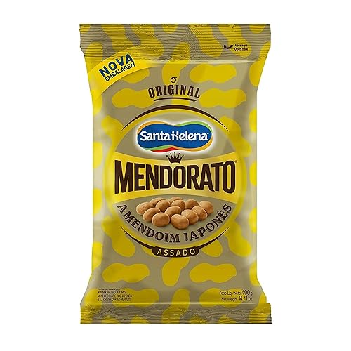 Santa Helena Mendorato Golden Roasted Peanuts 14.11oz Japanese Style | Amendoim Japonês Assado 400g (1)