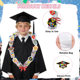 Silkovahamd 5th Grade Graduation Leis 2026 - Graduation Candy Lei Making Kit Class of 2026, 12 Candy Poly Tubing Clear 60 Paper Cards 12 Sheets