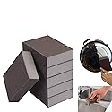 XZSUN 6 Pcs Heavy Duty Scrub Sponge? Magic Emery Sponge Brush,Nano Emery Sponge&Cleaning Sponge?Cleaning Brushes for Household use?Dark Brown