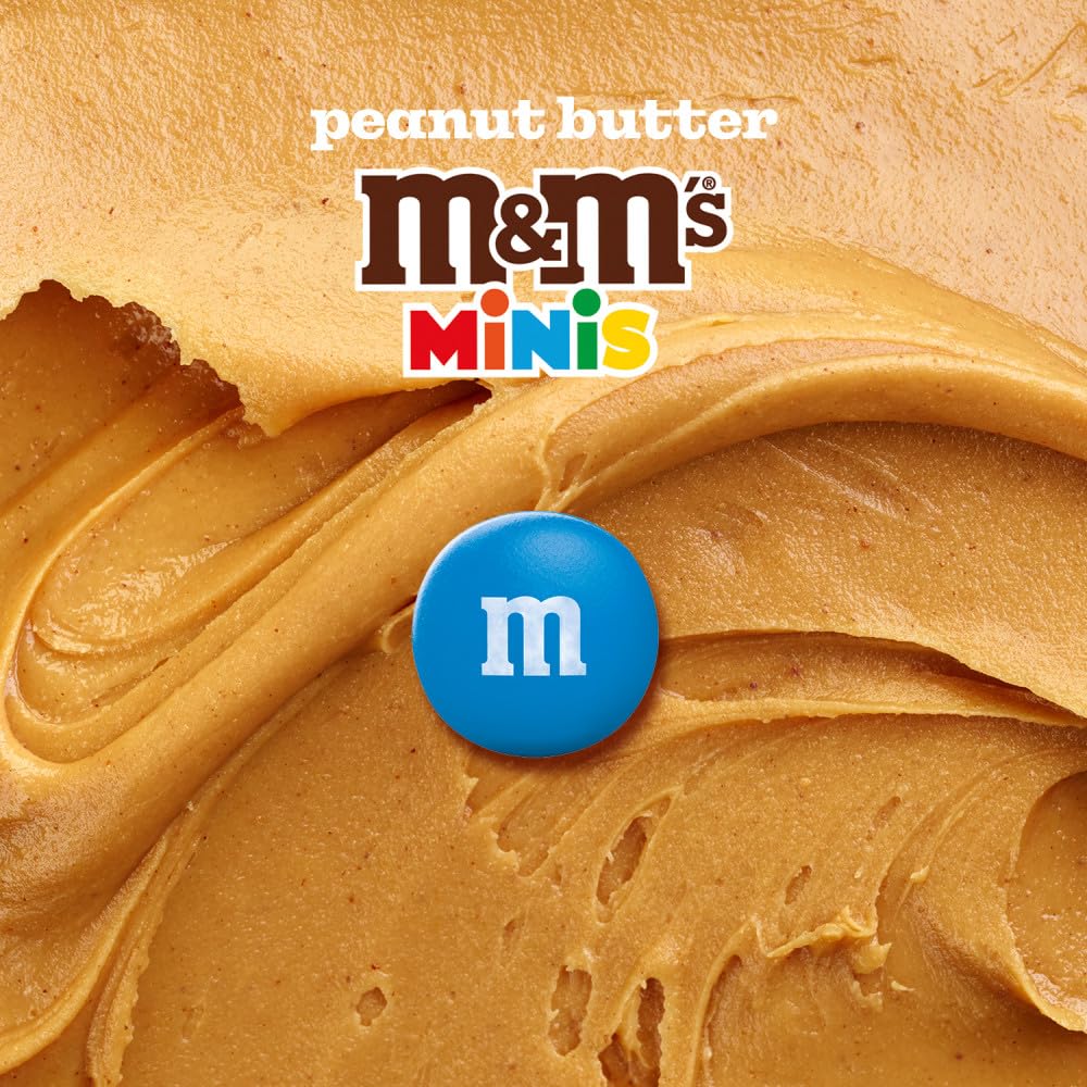M&M'S Minis Peanut Butter Chocolate Candy Mega Tube, 41.76 Oz, 24 Ct Box (Package May Vary)