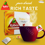 Original Taste Black Tea Rabea Bags Teas (100 Tea Bag) Kenyan Indian Pure Traditional Arabian Saudi Arabia Strong Rich Pure Oriental Natural Taste