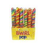 Fun Express 5 Oz. Original Gourmet Rainbow Swirl Pops - 24 Piece