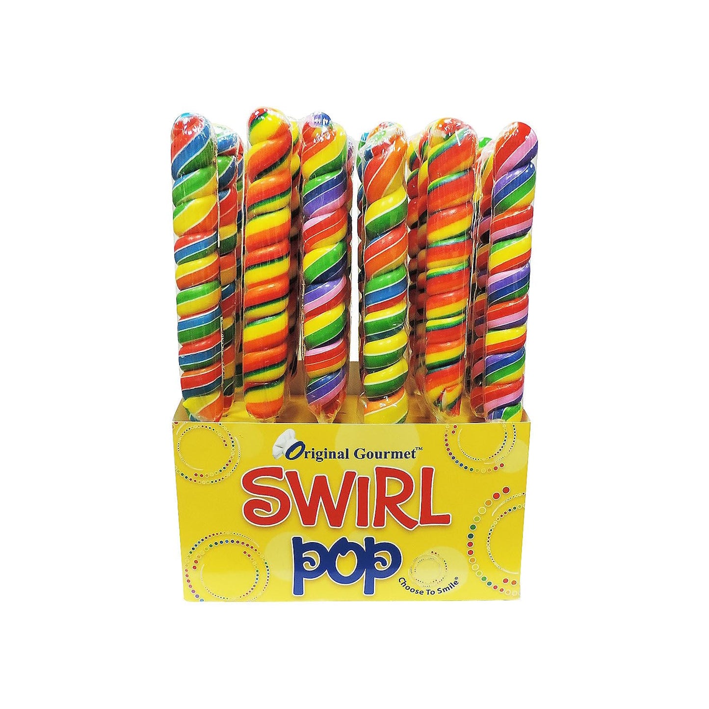 Fun Express 5 Oz. Original Gourmet Rainbow Swirl Pops - 24 Piece