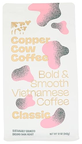 Copper Cow Coffee Classic Ground Coffee, 12 OZ