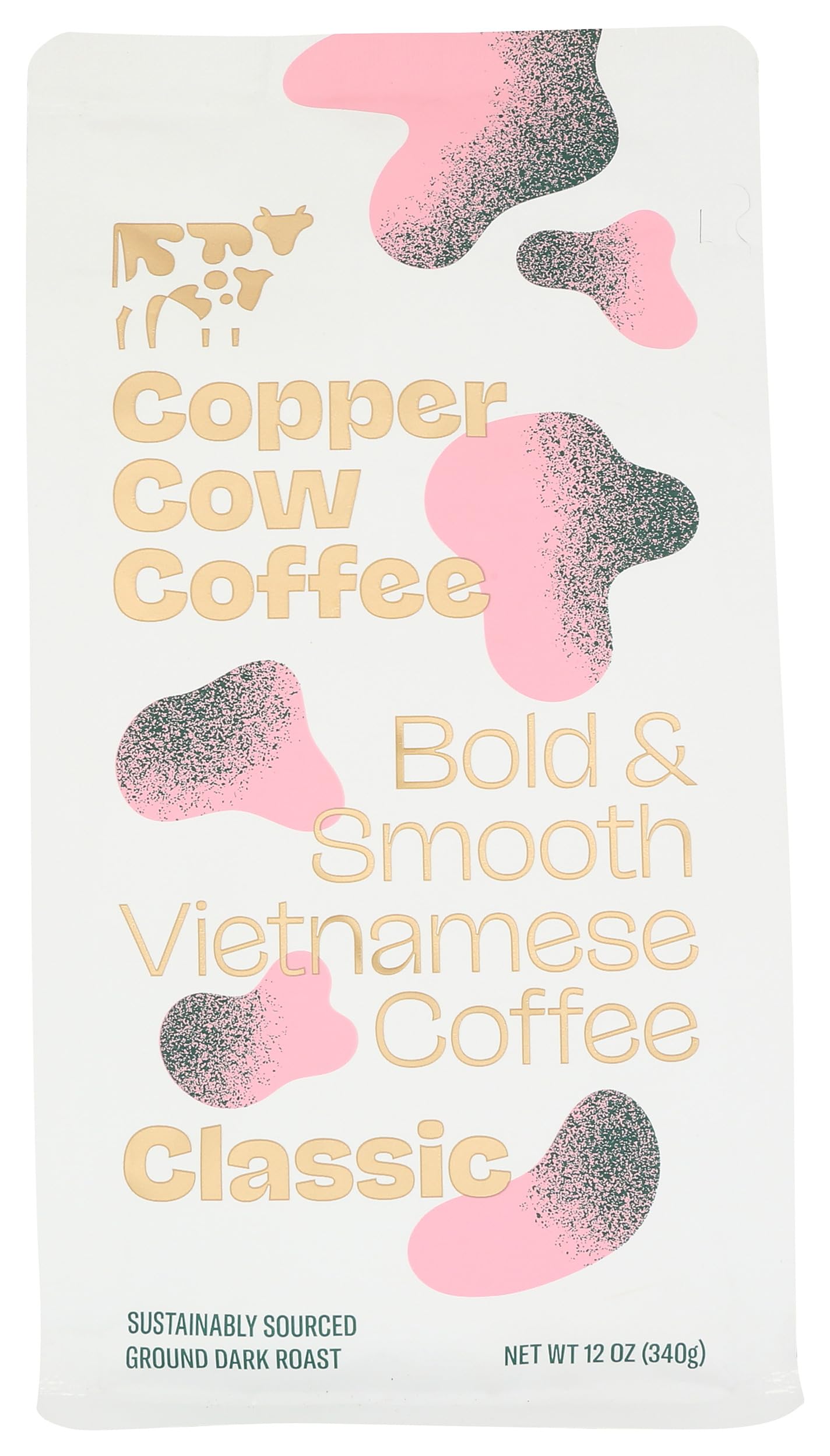 Copper Cow Coffee Classic Ground Coffee, 12 OZ