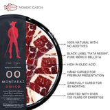 Nordic Catch Montaraz Jamón Ibérico de Bellota - Premium Black Label Deli Meat Ham Slices, 100% Pata Negra Jamón, Dry Cured Meat, Free Range & Acorn