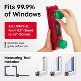 Tyroler Magnetic Window Cleaner Tool | The Glider D4 Window Cleaning Tool Fits Windows 0.1"-1.6" Thick | All-in-One Window Cleaning Kit | Magnetic
