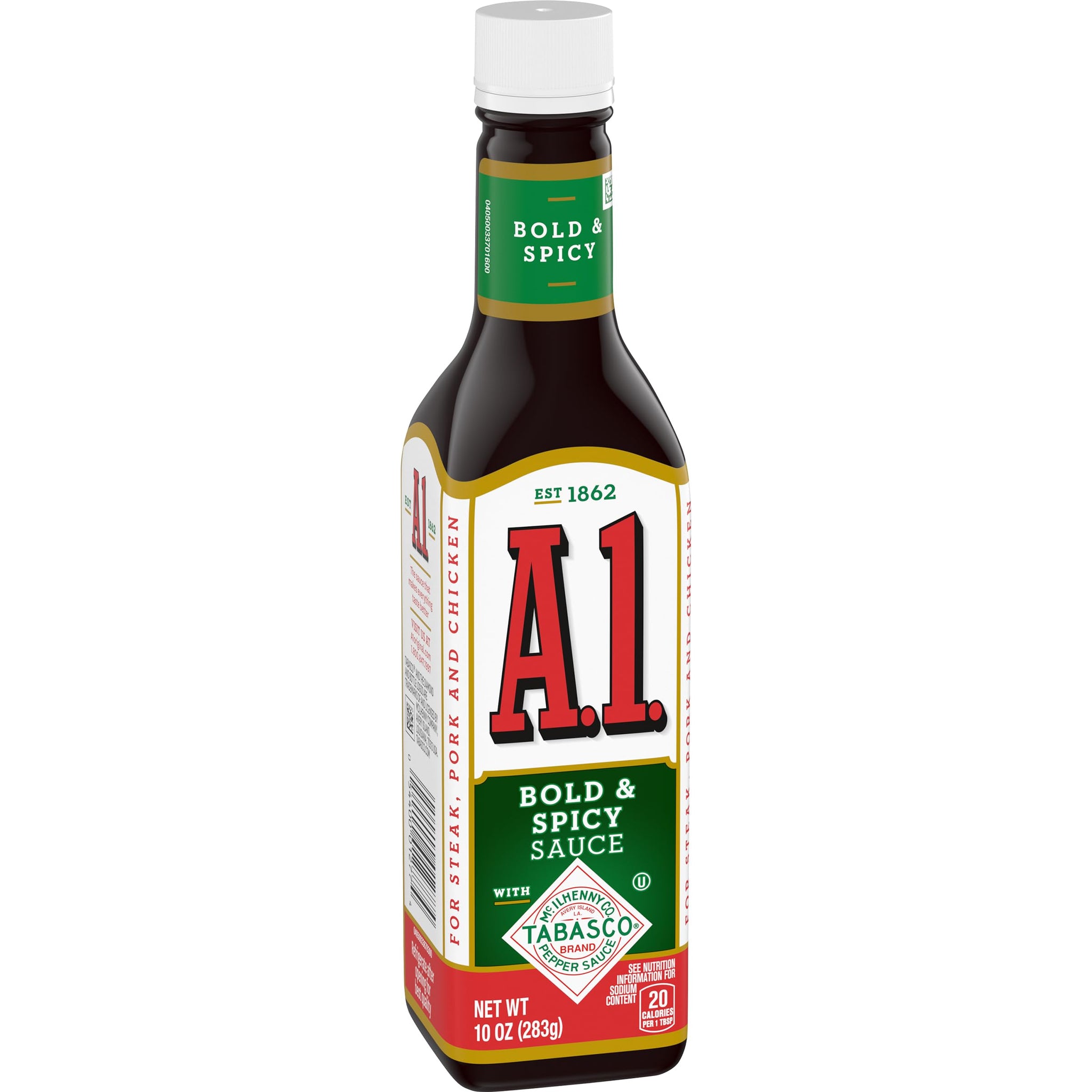 A1 Bold & Spicy Sauce with Tabasco Sauce 10 oz - (Pack of 2)