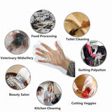 goldhik 50pcs Long Disposable Gloves, Extra Long Full Arm 34inch - Veterinary Insemination Rectal Gloves for Field Dressing, Gutting Deer, Gardening