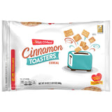 Malt-O-Meal Cinnamon Toasters Breakfast Cereal, Oven-Puffed Crispy Squares, Large Size for Family, 24 oz Resealable Bag
