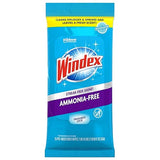 Windex Wipes Glass Cleaning Ammonia Free, Pre-Moistened Wipes for Cleaning All Glass Surfaces, Crystal Rain Fresh Scent, 25 Count