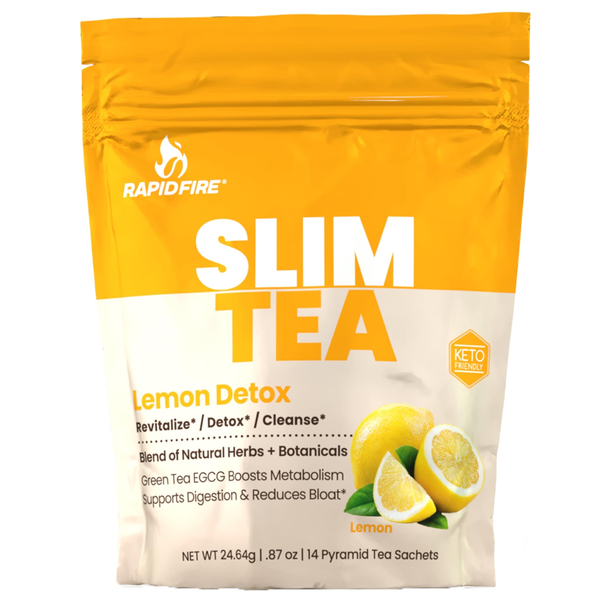 Slim Tea 14 Day Herbal Teatox, Blend of Natural Herbs and Botanicals, Supports Healthy Weight Management, Supports Metabolism, Delicious Lemon Flavor